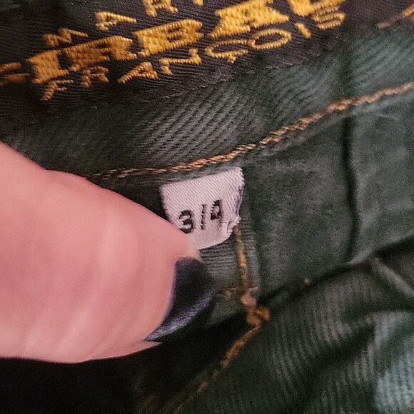 Marithe Francois Girbaud Vintage Denim Jeans Size 3/4 Forest Green - Picture 4 of 7